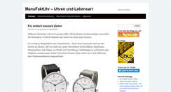 Desktop Screenshot of manufaktuhr.info