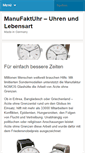 Mobile Screenshot of manufaktuhr.info