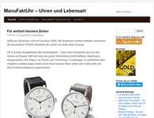 Tablet Screenshot of manufaktuhr.info